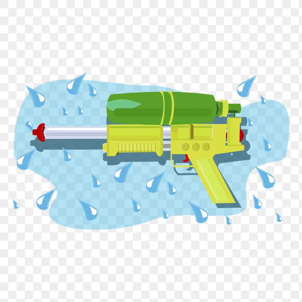 Water gun png sticker, kid's | Free PNG - rawpixel