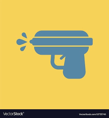 Water gun vector image
