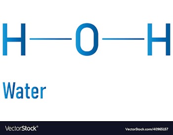 water h2o molecule skeletal formula