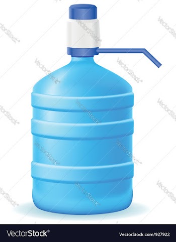 Water in a plastic bottle vector image