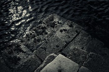water leveling the pavement