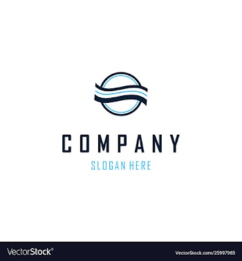 Water pacific agency creative business logo vector image