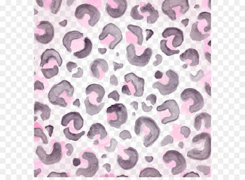 Water painted pink leopard vector 