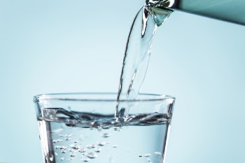 Water Pouring On Glass