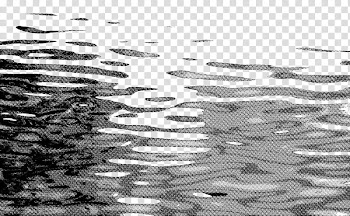 Water Screentone , gray and black abstract artwork transparent background PNG clipart