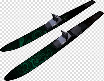 Water skiing Snowboarding, Black Snowboard transparent background PNG clipart