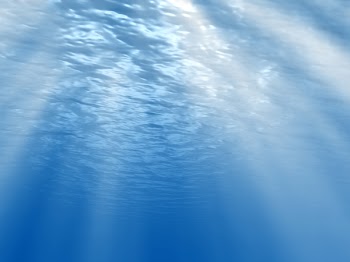 Water surface seen from below (rendered image)