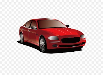 Water transportation Car Mode of transport - Red car vector 
