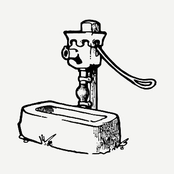 Water trough drawing, vintage illustration | Free PSD - rawpixel