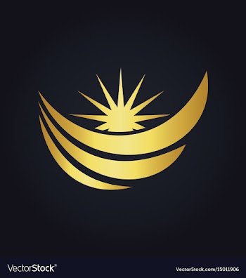  					Water wave loop sun abstract gold logo vector image														