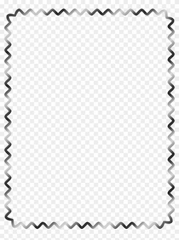 Water Waves Border Clipart - Black And White Border