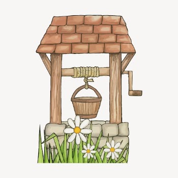 Water well clipart, garden illustration | Free PSD - rawpixel