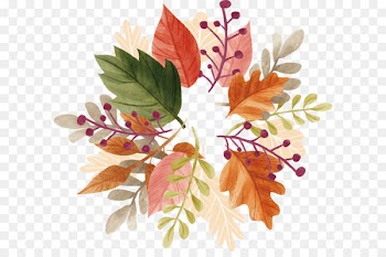 Watercolor autumn leaf heading box 