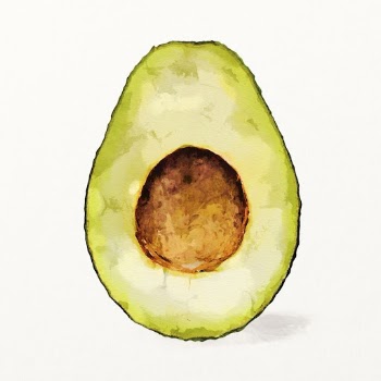 Watercolor avocado illustration, fruit drawing | Free Photo Illustration - rawpixel