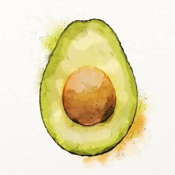 Watercolor avocado illustration, fruit drawing | Free Photo Illustration - rawpixel