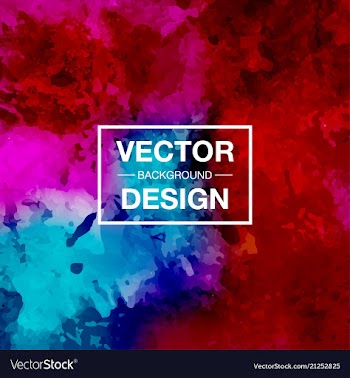 Watercolor background bright splash of colors vector image