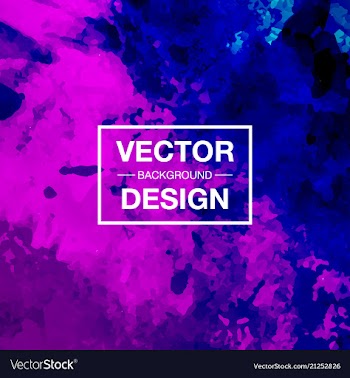 Watercolor background bright splash of colors vector image
