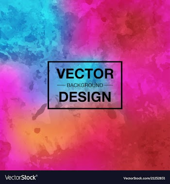 Watercolor background bright splash of colors vector image