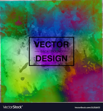 Watercolor background bright splash of colors vector image