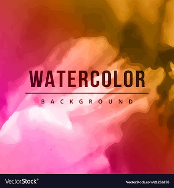 Watercolor background bright splash of colors vector image