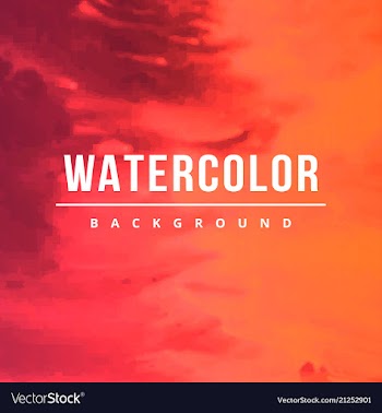 Watercolor background bright splash of colors vector image