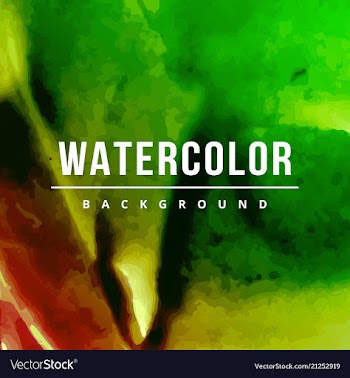 Watercolor background bright splash of colors vector image
