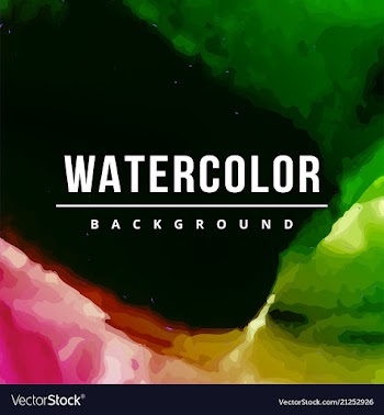 Watercolor background bright splash of colors vector image