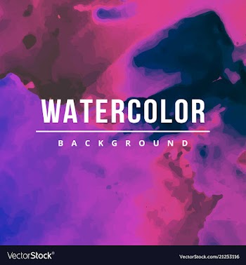 Watercolor background bright splash of colors vector image