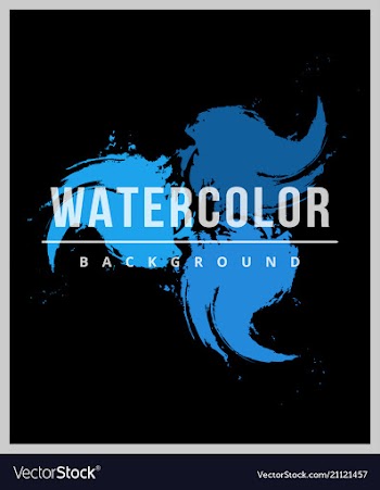 Watercolor background with place for text vector image