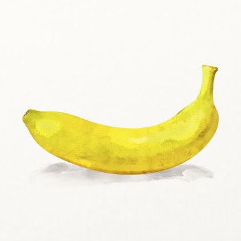 Watercolor banana illustration, fruit drawing | Free Photo Illustration - rawpixel