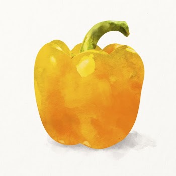 Watercolor bell pepper illustration, vegetable | Free Photo Illustration - rawpixel