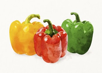 Watercolor bell pepper illustration, vegetable | Free Photo Illustration - rawpixel