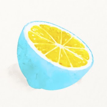 Watercolor blue lemon illustration, fruit | Free Photo Illustration - rawpixel