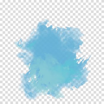 Watercolor, blue paint illustration transparent background PNG clipart