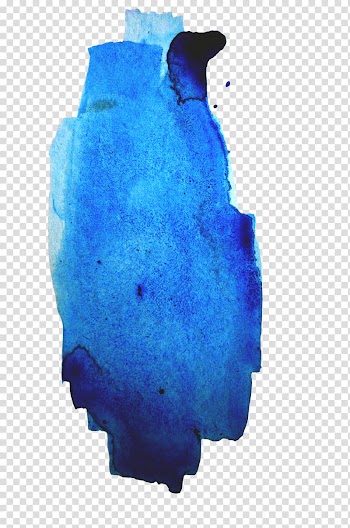 Watercolor , blue textile transparent background PNG clipart