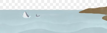 Watercolor border png, whale seaside | Free PNG - rawpixel
