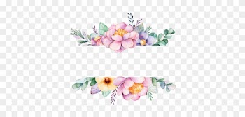 Watercolor Border, Watercolor Flowers, Watercolor Art, - Thank You For Coming Floral
