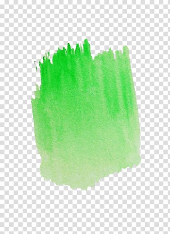 Watercolor Brush, green painting illustration transparent background PNG clipart