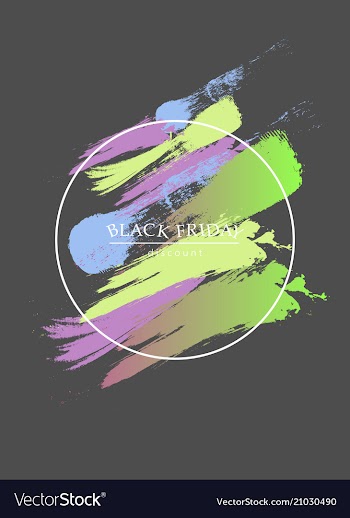 Watercolor brush strokes with text vector image