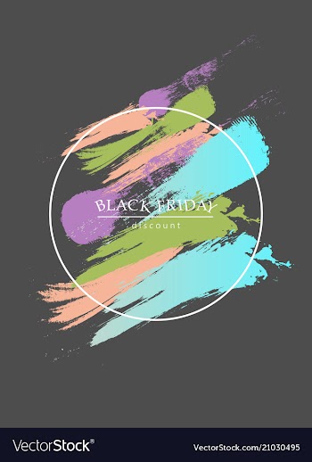 Watercolor brush strokes with text vector image