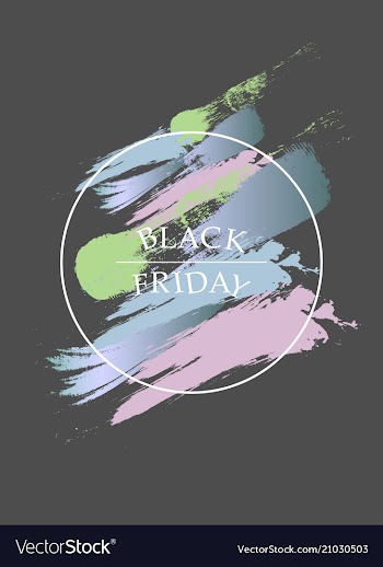 Watercolor brush strokes with text vector image