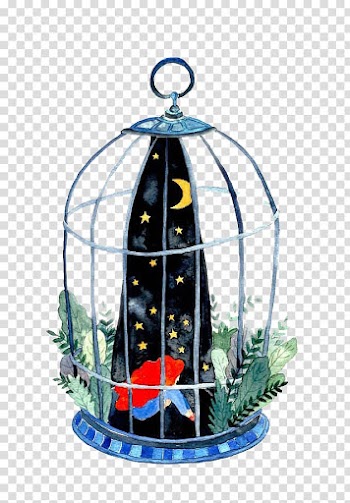 Watercolor cage transparent background PNG clipart
