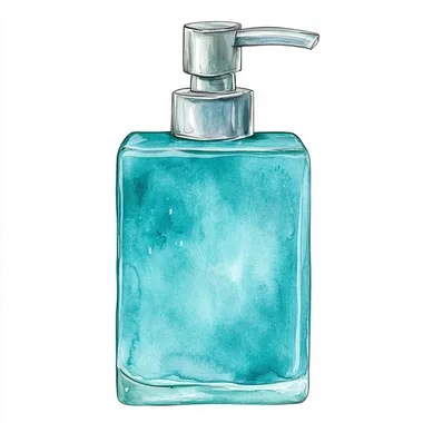 Watercolor Cartoon Clipart Spa Soap Dispenser Watercolor Cartoon Clipart Spa Soap Dispenser