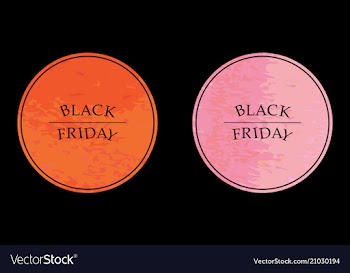 Watercolor circle background set with text vector image