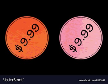 Watercolor circle background set with text vector image