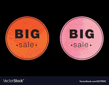 Watercolor circle background set with text vector image