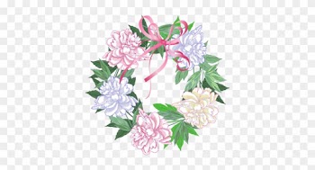 Watercolor Clipart, Peony, Flower Clipart, Wedding - Spring Wreaths Clipart