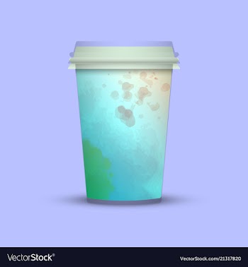 Watercolor coffee cup to go vector image