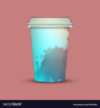 Watercolor coffee cup to go vector image