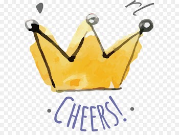 Watercolor crown design 